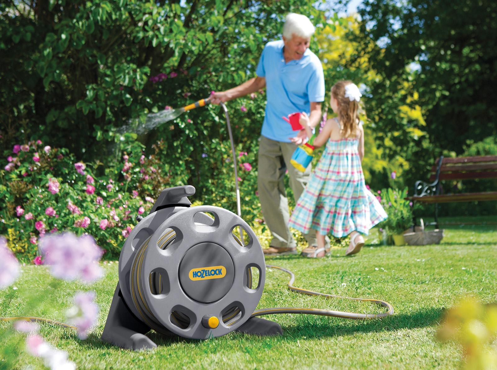 Hozelock 30m Freestanding Hose Reel with 25m Hose Torne Valley