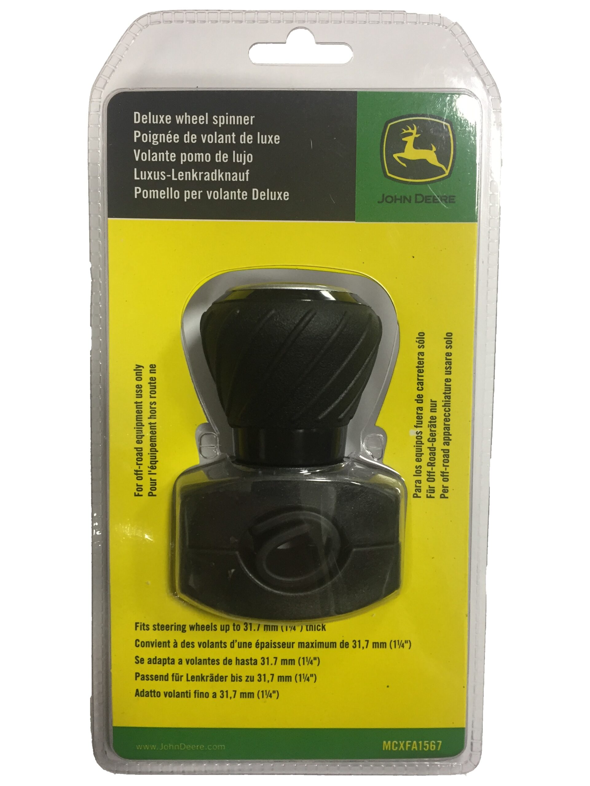 John Deere Steering Wheel Spinner Knob Torne Valley