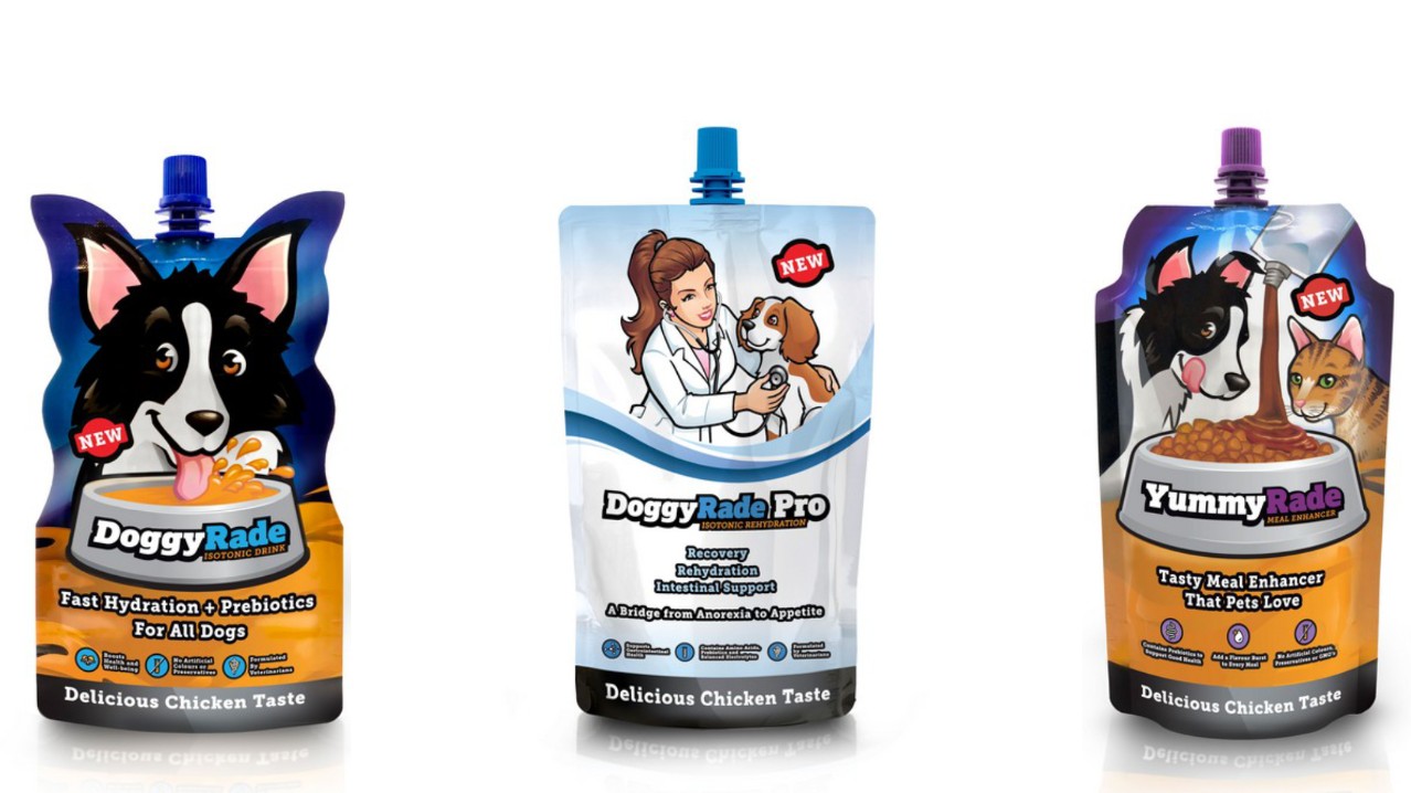 DoggyRade hydration packs for cats and dogs