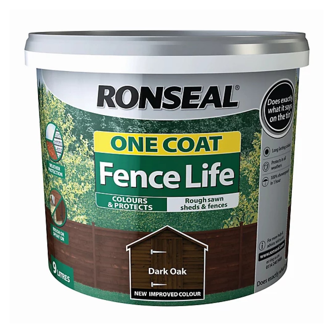 Ronseal Fence Life Plus Dark Oak 5L Torne Valley