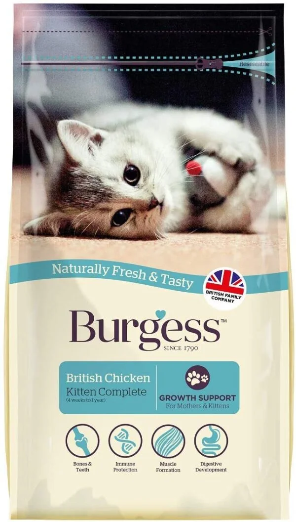 Burgess Kitten Complete British Chicken 1.5KG