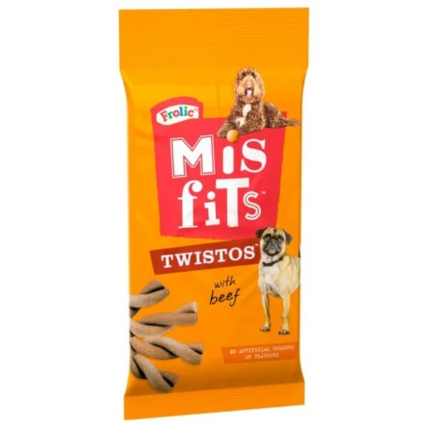 Misfits Twistos With Beef Dog Treat 105G