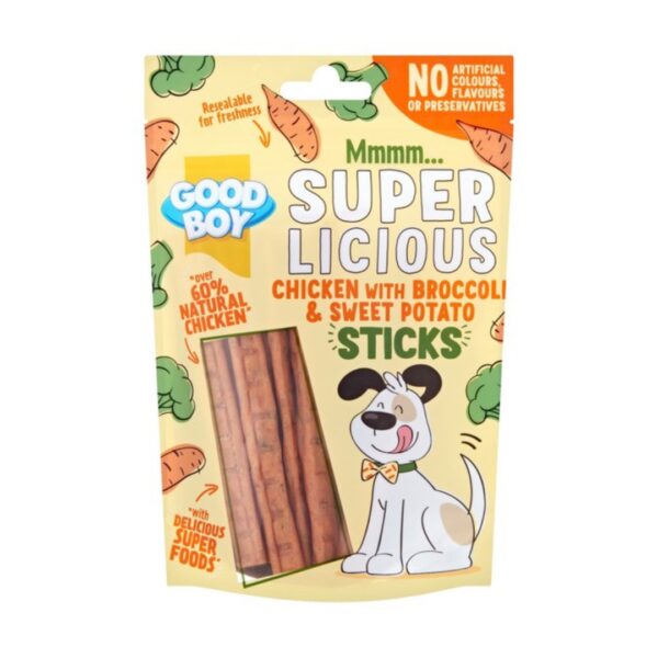 Good Boy Super Licious Chicken With Broccoli And Sweet Potato Sticks 100G | Torne Valley