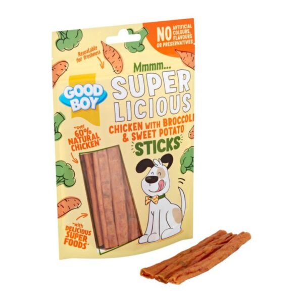 Good Boy Super Licious Chicken With Broccoli And Sweet Potato Sticks 100G | Torne Valley