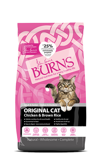 Burns Original Chicken And Rice Complete Cat Food 2KG | Torne Valley