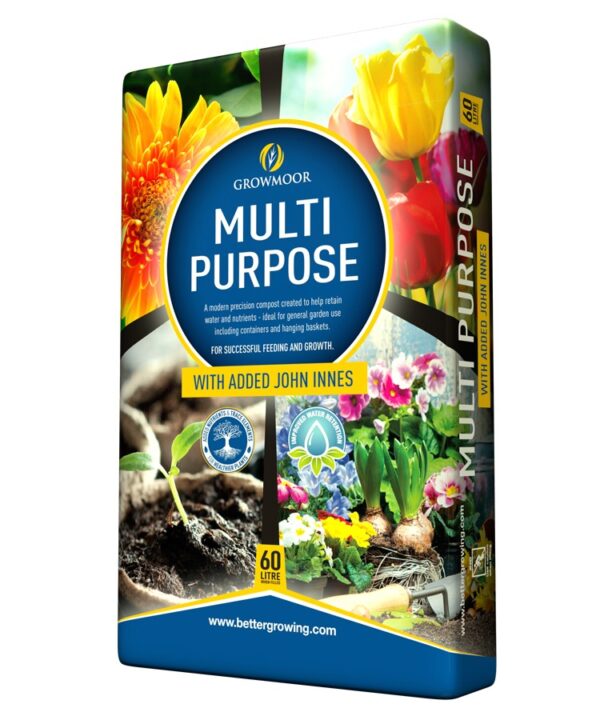 GROWMOOR Multi-Purpose Compost with John Innes 60L | Torne Valley