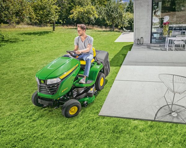 John Deere X350R Side Angle