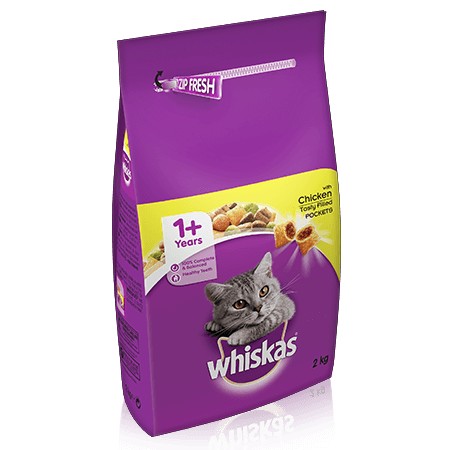 Whiskas 1+ Cat Complete Dry with Chicken 2KG | Torne Valley