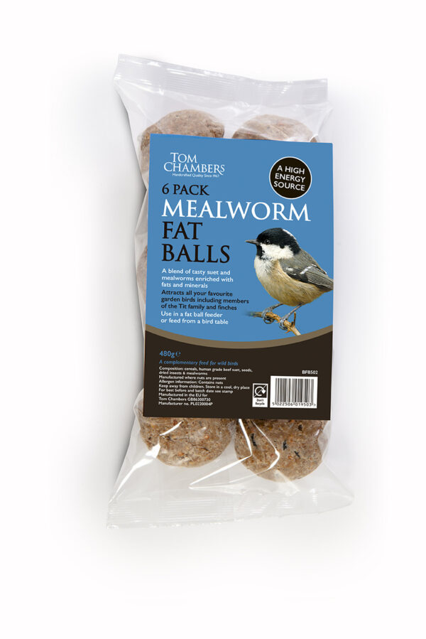 Tom Chambers Mealworm Fat Balls - 6 Pack | Torne Valley