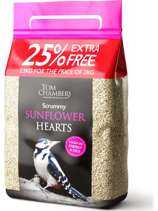 Tom Chambers Scrummy Sunflower Hearts 2.5KG | Torne Valley