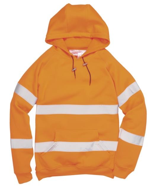 Hi-Vis Hooded Sweatshirt Orange | Torne Valley