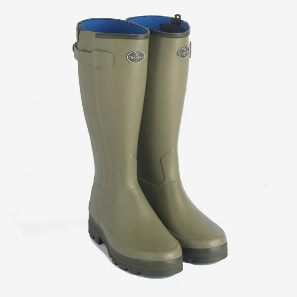 Le Chameau Chasseur Neoprene Lined Zip Wellington Boot