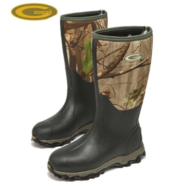 Grubs Treeline 8.5 Camo Wellington Boots | Torne Valley