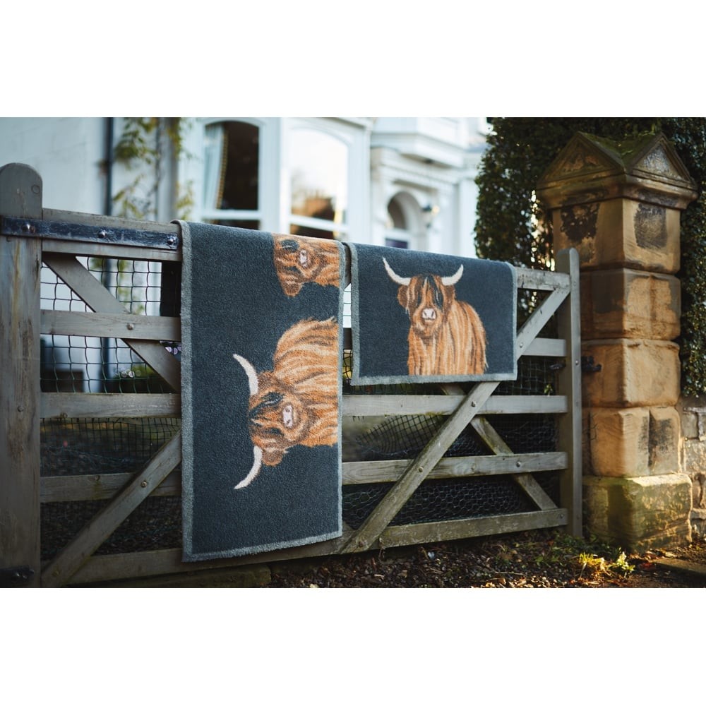 Hug Rug Highland 1 Highland Cow Barrier Mat 65cm x 85cm Torne Valley