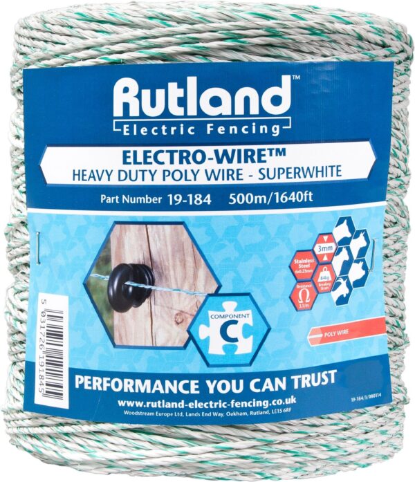 Rutland Superwhite Electro-Wire 500m/1640ft | Torne Valley