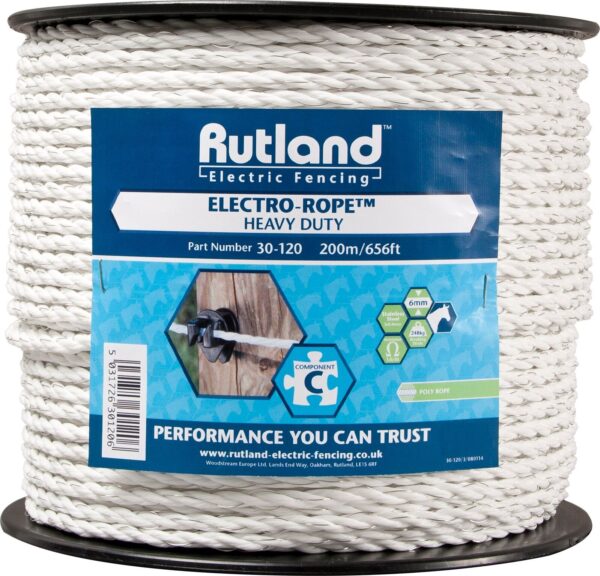 Rutland White Electro-Rope 200m/656ft | Torne Valley