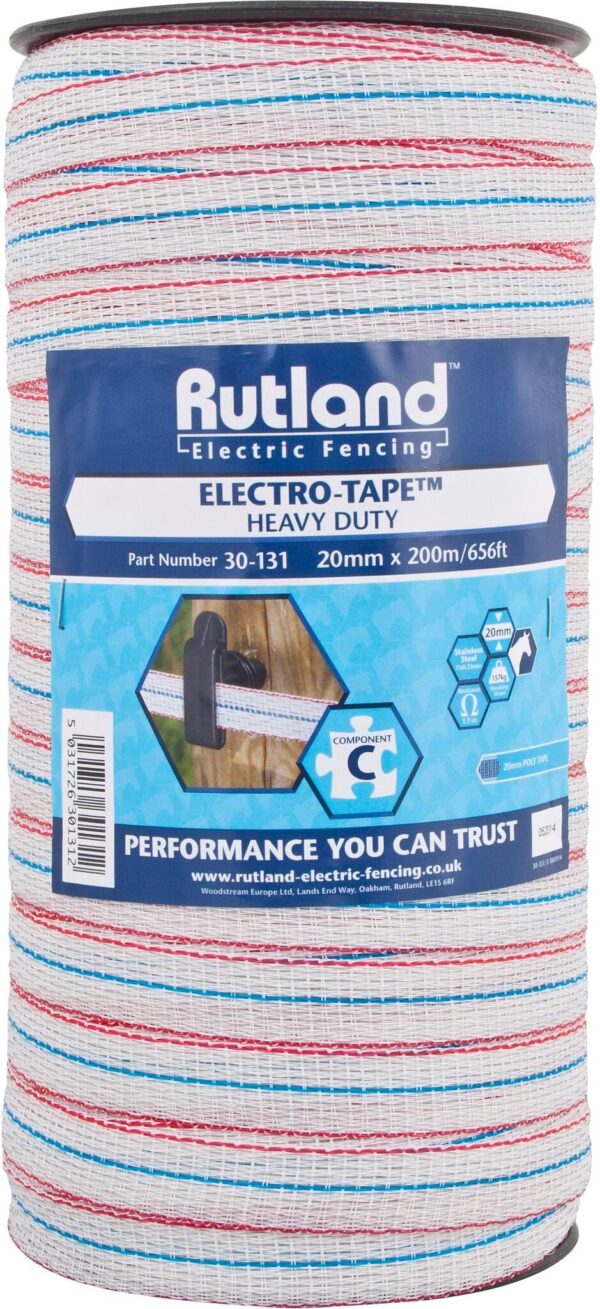 Rutland Electro-Tape 20mm x 200m | Torne Valley