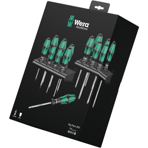 Wera Kraftform Big Pack 300 Screwdriver Set (14 Piece) | Torne Valley