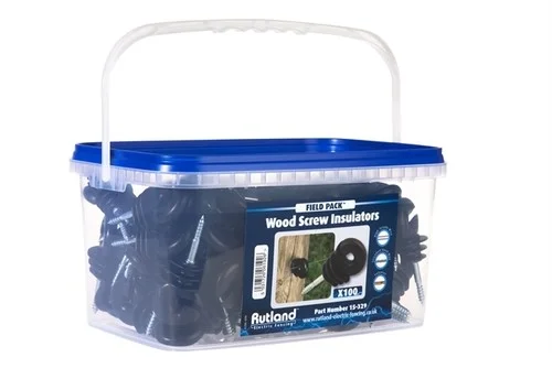Rutland Wood Post Screw Insulator (Tub of 100)