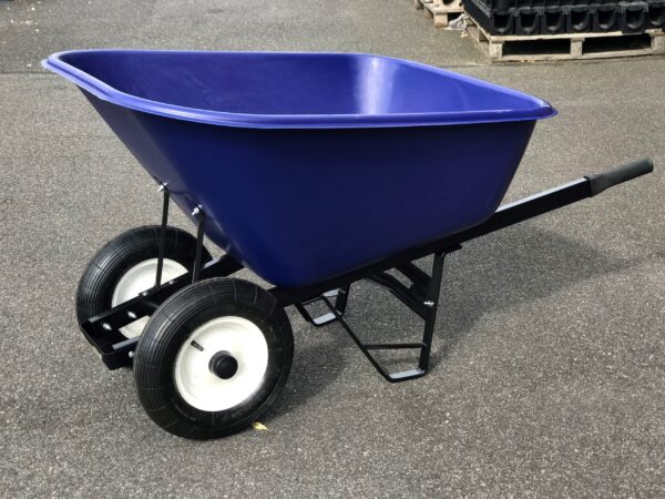 Plastic Wheelbarrow Two Wheels 200L - Blue | Torne Valley