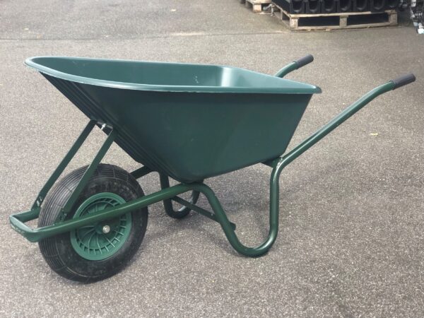 Plastic Wheelbarrow Single Wheel - Green | Torne Valley