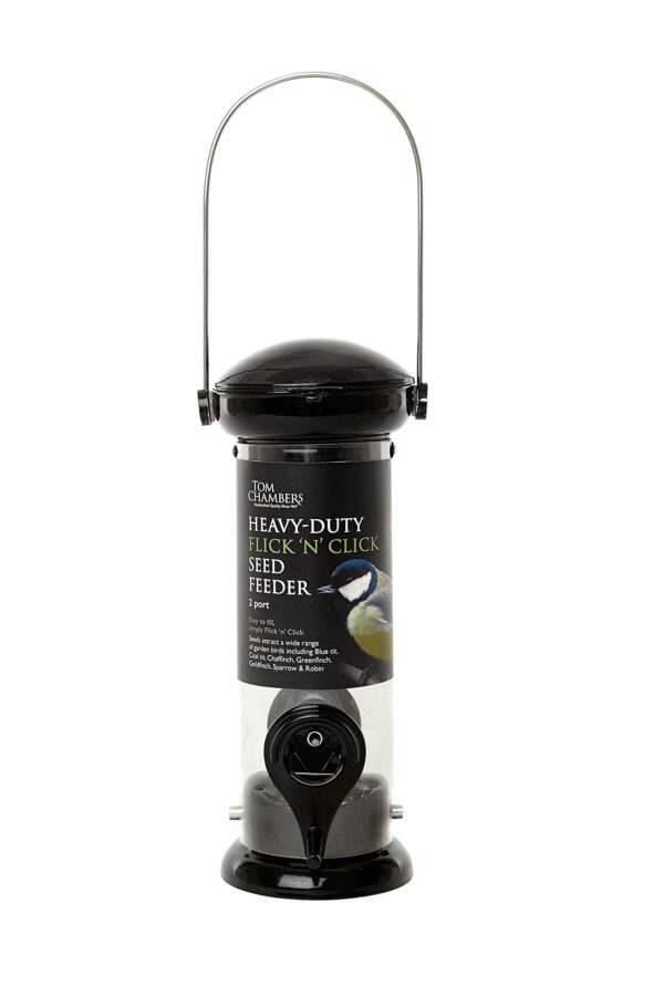 Tom Chambers Heavy-Duty Flick 'n' Click Seed Feeder (2-Port) | Torne Valley