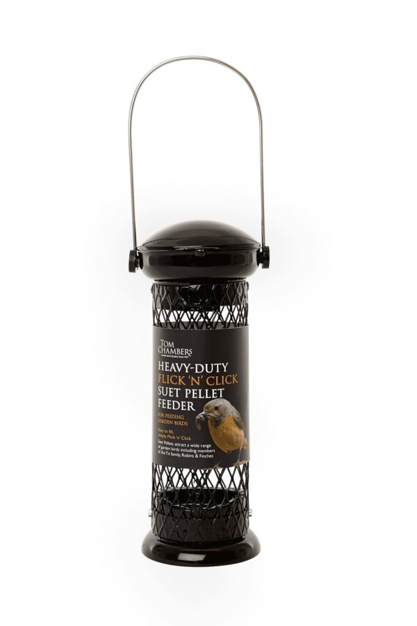 Tom Chambers Heavy-duty Flick 'n' Click Suet Pellet Feeder | Torne Valley