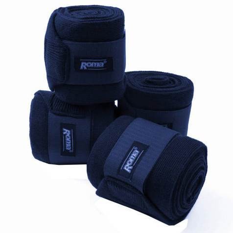 Roma Acrylic Stable Bandages Set of 4 Navy | Torne Valley