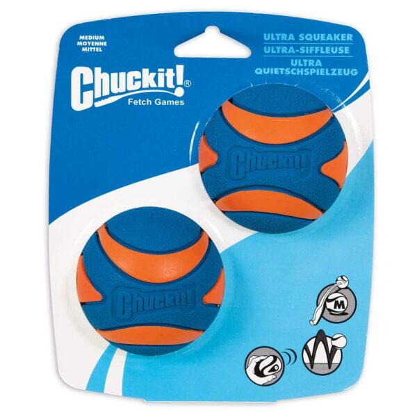 Chuckit! Ultra Squeaker 2 Pack, Medium | Torne Valley