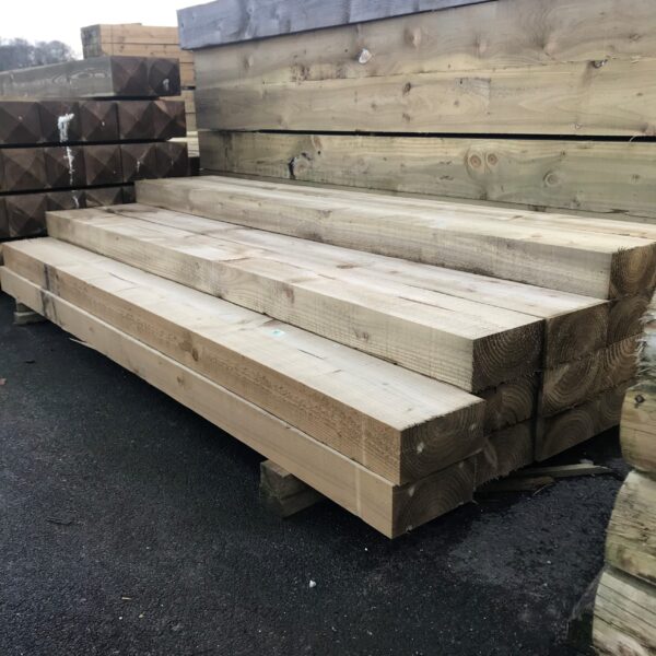 Planed Railway Sleeper 200mm x 100mm x 2.4m | Torne Valley