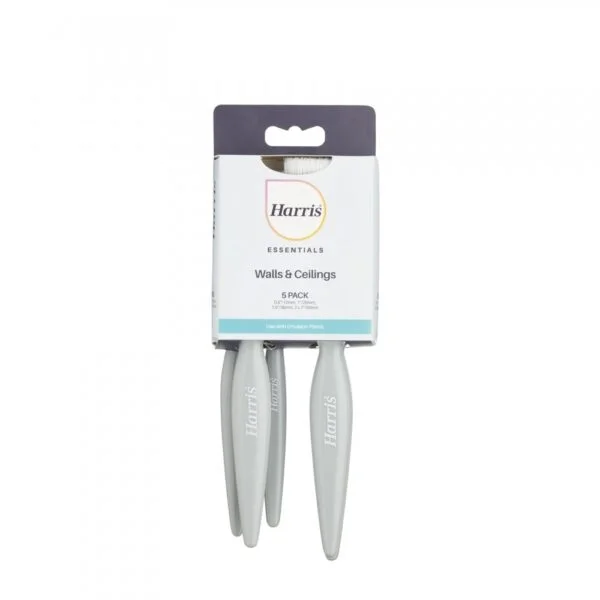 Harris Essentials Walls & Ceilings 5 Pack Brushes