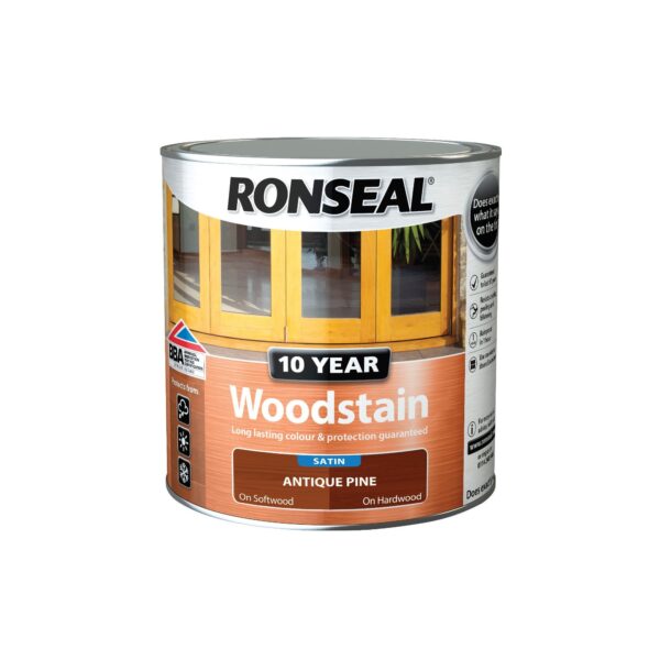 Ronseal 10 Year Antique Pine Woodstain Satin 750ml | Torne Valley