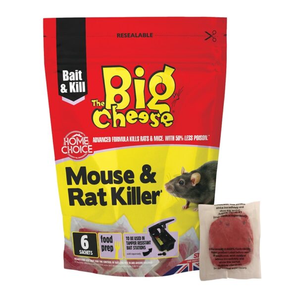 The Big Cheese Mouse & Rat Killer Pasta Sachets - 6 Pack | Torne Valley