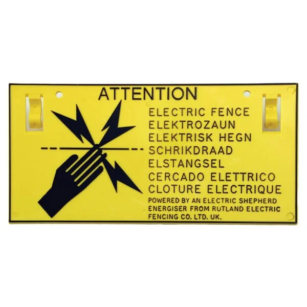 Rutland Warning Sign Single