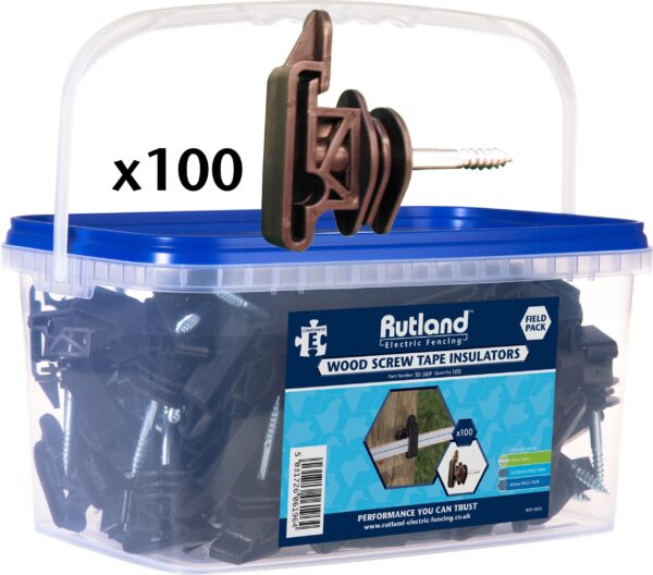 Rutland Bucket Wood Screw Tape Insulators | Torne Valley