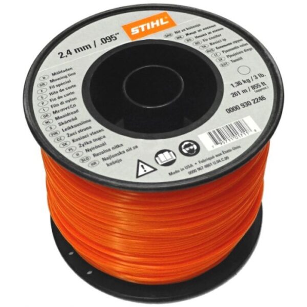 STIHL Nylon Trimmer Line Orange 2.4mm x 261m | Torne Valley