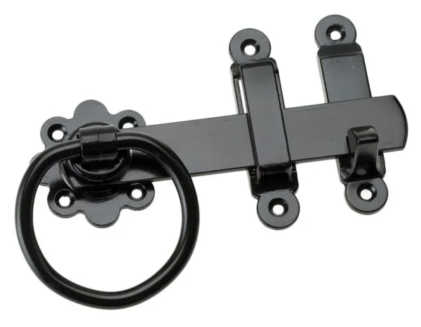 Ring Gate Latch 5" Black