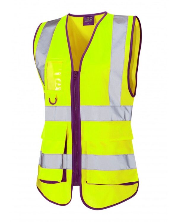 Ladies Lynmouth Superior Hi-Vis Waistcoat Yellow | Torne Valley