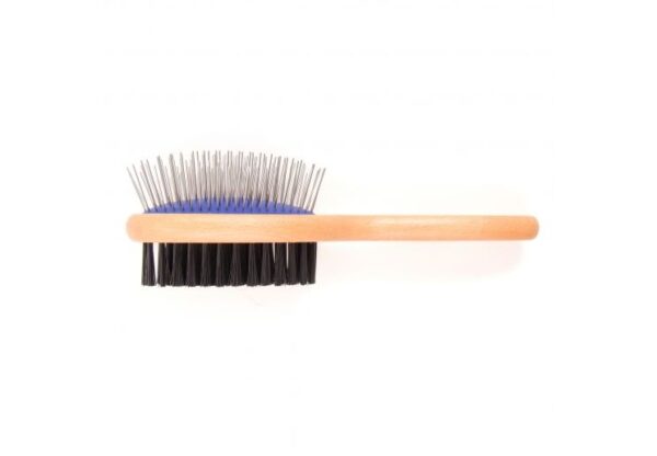 Ancol Large Ergo Wood Handle Double Sided Brush