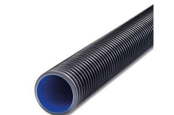 225mm x 6m Polypipe Ridgidrain Twinwall Pipe Plain Ended