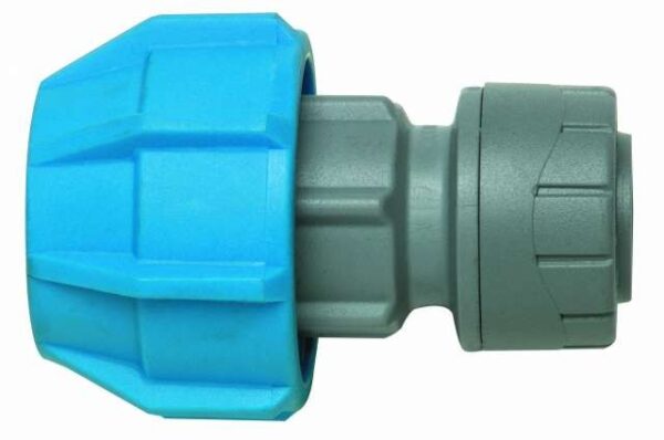 PolyPlumb 15mm x 20mm MDPE Polyfast Adaptor (Cold Water Only) | Torne Valley