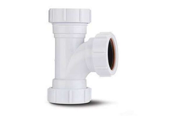 Polypipe 32mm Compression Waste 91.25 Equal Tee, White | Torne Valley