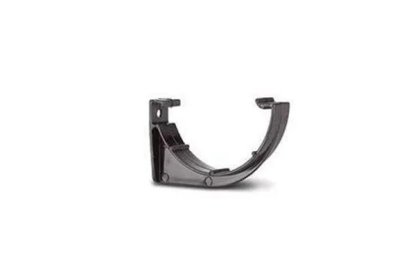 Polypipe 150mm Large Half Round Gutter Fascia Bracket, Black | Torne Valley