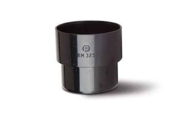 Polypipe 50mm Pipe Connector, Black