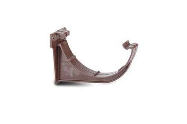 Polypipe 112mm Half Round Gutter Fascia Bracket, Brown | Torne Valley