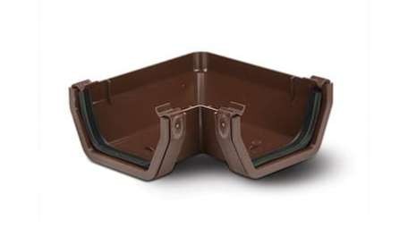 Polypipe 112mm Square Gutter 90 Angle, Brown | Torne Valley