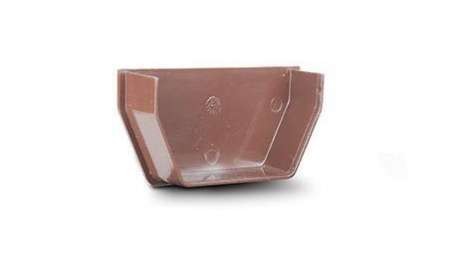 Polypipe 112mm Square Gutter Stop End (Internal), Brown | Torne Valley