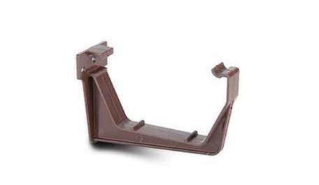Polypipe 112mm Square Gutter Fascia Bracket, Brown | Torne Valley