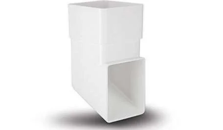 Polypipe 65mm Square Down Pipe Shoe, White