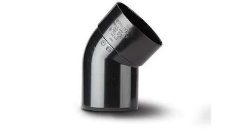 Polypipe 110mm Soil Single Socket 135 Offset Bend, Black